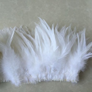 Venta al por mayor <span class=keywords><strong>blanco</strong></span> blanqueado Gallo hackle de plumas - Product Image 3
