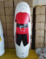 Mannequin de football gonflable pliable multicolore de 2 m pour gardien de but, personnalisable, pour coups francs