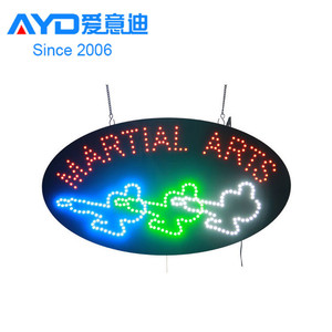 Pastel caliente interior pantalla LED acrílico LED Flasher artes marciales tienda LED pantalla de publicidad proveedor de fábrica - Product Image 3