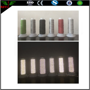 Hi Viz Khả Năng Hiển Thị Cao Màu Xám Bạc Phản Chiếu Polyester Sợi Thêu Với Kích Thước 0.15Mm Cho Máy May Logo Dệt - Product Image 5