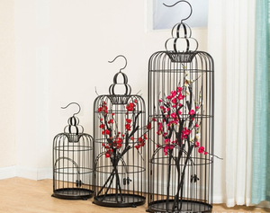 Décoratif rond Antique de mariage Cage À Oiseaux jaula decorativas décor oiseau cage - Product Image 1