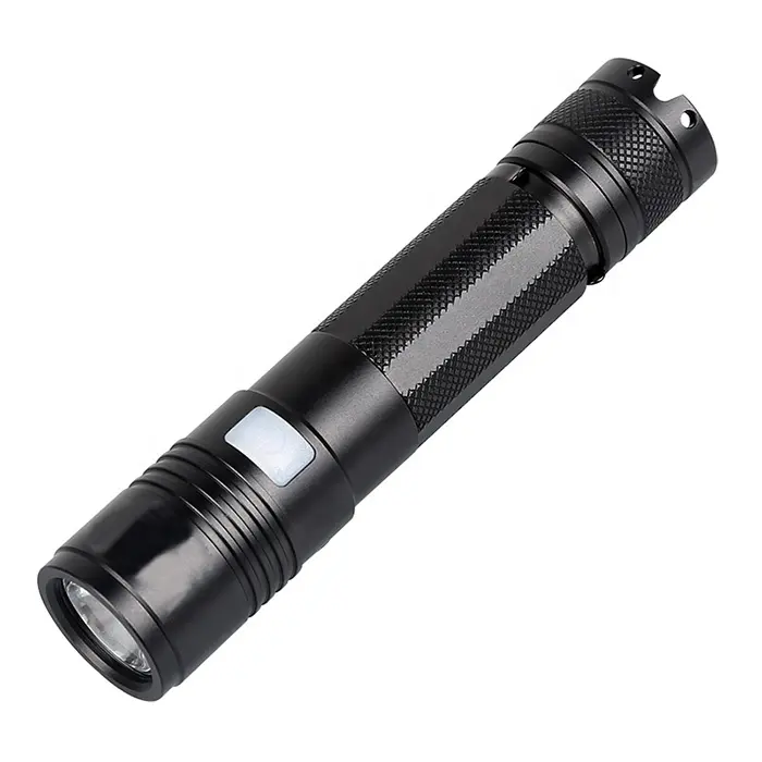 Okefire Aluminum Portable Rechargeable Multifunction LED Torch Long Range Light Dimming Adjustment Water Proof Flashlight