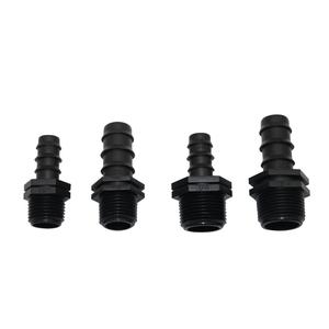 Conectores de manguera con púas macho de 1/2 "y 3/4" DN16 DN20