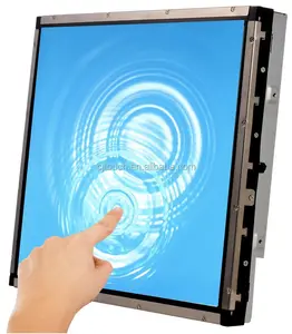 CJtouch 17英寸声表面波锯监视器开放式框架触摸监视器，带防尘塑料边框，用于信息亭制造