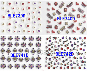 Lindo margarita etiquetas del clavo del estilo de moda hermosa Nail Art Sticker Cartoon - Product Image 1