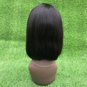 Parrucca taglio <span class=keywords><strong>bob</strong></span> capelli umani frontale in pizzo con capelli del bambino parrucche diritte per capelli umani <span class=keywords><strong>bob</strong></span> corto - Product Image 2