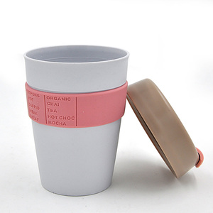 Muestra <span class=keywords><strong>gratis</strong></span> 350 ML Termo Taza De Café, Taza de Café De plástico con Banda de Silicona - Product Image 6
