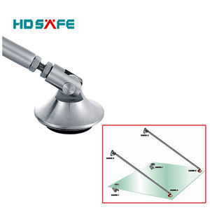 Support de verrière en acier inoxydable pour <span class=keywords><strong>porte</strong></span> et fenêtre en verre d'entrée d'appartement - Product Image 2