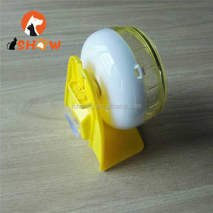 Interaktif PP Hamster ses geçirmez çalışan tekerlek tutucu ile küçük hayvan Hamster marmot groundhog çalışan tekerlek - Product Image 4
