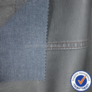 Fashion Waterproof Elastic Soft <strong>PU</strong> Synthetic Artificial <strong>Leather</strong> Fabric From China for Clothing Garment Costume Decoration - Product Image 2