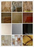 Panneau mural en couleurs marbrées, surface de table imperméable, revêtement PVC, feuille de marbre UV à transfert thermique, à coller au mur, 1,3-6,0 mm, 1,2 g/cm³ LS