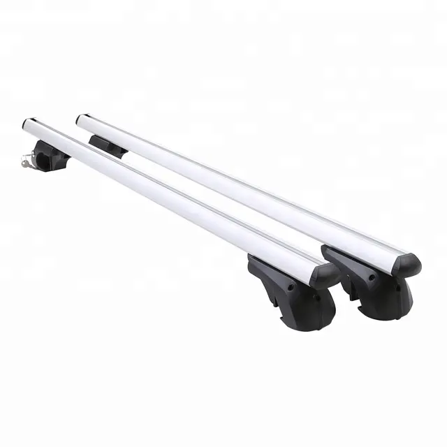Shopify 2-Piece Aluminium Universal Cross Rail Roof Rack for Raised Side Rails with Built-in locking system