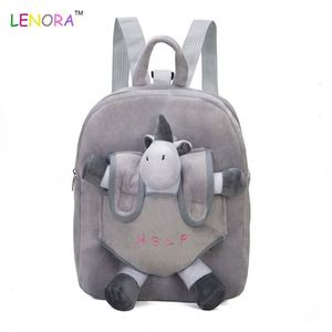 Ba Lô Hình Chim Hồng Hạc Màu Hồng Mới Ba Lô Hình Kỳ Lân Cho Trẻ Em Đồ Búp Bê Nhồi Bông Ba Lô Đeo Vai Đơn Phong Cách Hoạt Hình Mới Thời Trang - Product Image 2