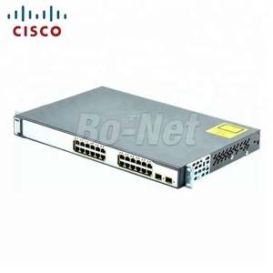 Cisco WS-C3750-24PS-S 3750 Series <span class=keywords><strong>2</strong></span> SFP estándar utilizado administrados de Cisco red 3750 switch stack - Product Image 2