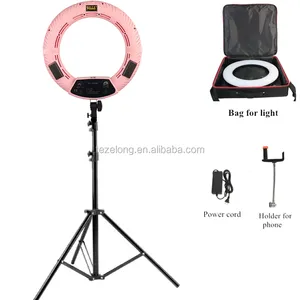 18 "lớn led vòng kỹ thuật số chụp ảnh studio ánh sáng 480 hạt 48 wát máy ảnh hình ảnh vòng tròn đèn đèn kit 3200-5500 k FS-480II FD/FE