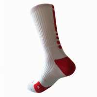 Respirant personnalisé hommes Polyester coton rembourré Sport basket-ball chaussettes Elite Sport chaussettes personnalisé Compression Sport chaussettes