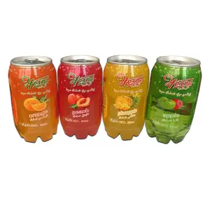 300ml PET canned Fruit Flavor Soda Drink with Carbonate