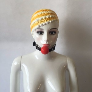 En cuir harnais bondage ceinture bouche gag boule de silicone adulte bdsm fetish gags produits de sexe pour femme - Product Image 5