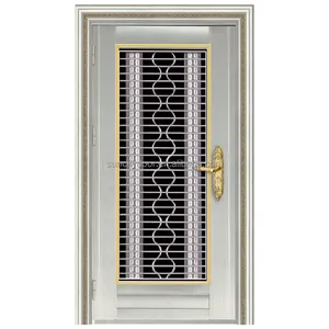 Ss Stainless Steel Wood Made in China Eco-friendly Swing Security Doors Villa Main Door Exterior Unfinished Black Doors 5 Years