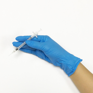 Guanti in nitrile monouso per esami di tutte le dimensioni nero blu rosa per uso dentale - Product Image 2