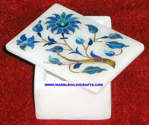 Cajas de joyería con incrustaciones de mármol hechas a mano, fabricante de artículos, joyería con incrustaciones de mármol - Product Image 1