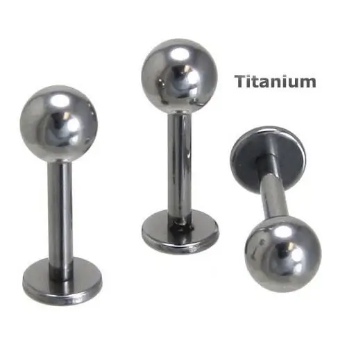 Ball Piercing Labret Titanium Factory Price titanium labret external Body Jewelry labret piercing jewelry