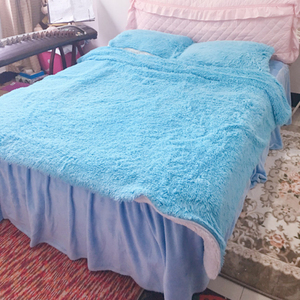 Siêu Mềm 100% Polyester Sang Trọng Dài Tóc Chồn Chăn Giả Lông Thú Chăn Hàn Quốc Chăn - Product Image 4