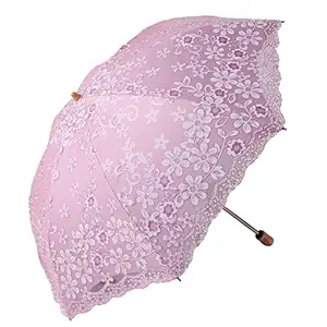 Perfecte gift voor garden party verjaardag Kant Uv Zonnescherm Opvouwbare Paraplu