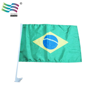 Car Flag <span class=keywords><strong>Brasil</strong></span> Copa Mundial Promotional Products - Product Image 1