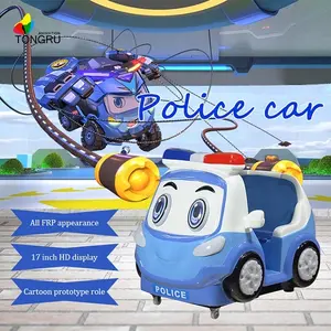 Kiddy Rides Münz betriebene Maschine Police Car Alliance Kleine Größe für Kinder Swing Neue Produkte Englische Version FRP