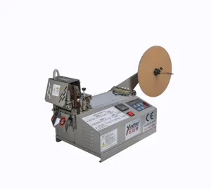 Automatic hot and cold cut woven tape cutting machine cutting with oblique angle WL-102