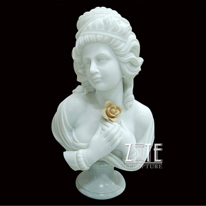 Buste en marbre français classique sculpté en <span class=keywords><strong>d</strong></span>étail, statue de Jeanne <span class=keywords><strong>d</strong></span>'<span class=keywords><strong>Arc</strong></span> - Product Image 5