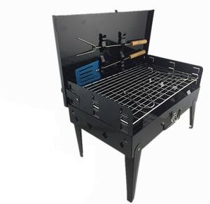 Pemanggang BBQ Lipat Portabel Grosir, Kompor Arang Luar Ruangan, Fitur Tanpa Asap, Bahan Besi Baja, Bahan Bakar Gas, Pemanggang Arang - Product Image 6