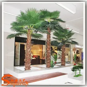 riciclaggio durevole piante ornamentali da interno in metallo artificiale piante di palma vendita alberi