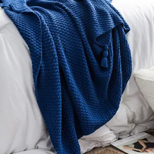Одеяло Yiruio Xw Mora, испанская фольга, 100% Хлопковое одеяло с помпоном