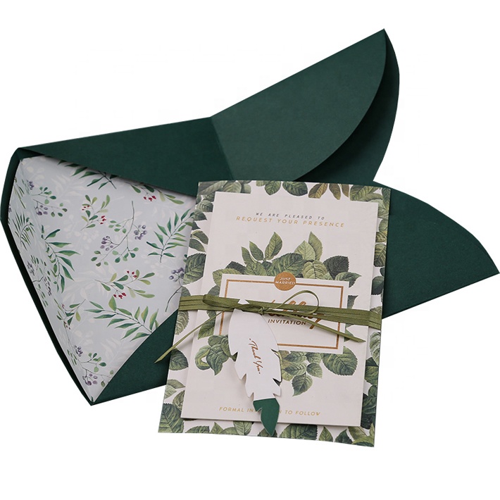 Art Paper Thank You Card/wedding Card Custom Gold Stamping Luxury Holiday Decoration Gift Exclusive Custom Christmas Love