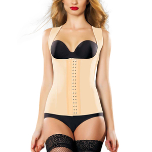 Corsetti in tessuto da donna S-SHAPER <span class=keywords><strong>Cintura</strong></span> di liposuzione per tutto il corpo <span class=keywords><strong>a</strong></span> metà tazza per il <span class=keywords><strong>dolore</strong></span> alla schiena solido supporto bustier taglie forti - Product Image 4