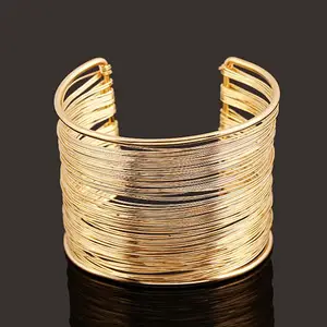 NZ-01 Aberto Bangle Pulseiras de Design Pulseiras Indianas de Ouro Sexo Fio Cuff Bangle Bracelet