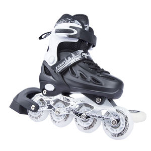 PAPAISON Nouveauté Patins à roulettes et chaussures à roulettes à coque rigide de couleur blanche claire Roulements ABEC-7 Châssis en aluminium - Prix plus bas - Product Image 2