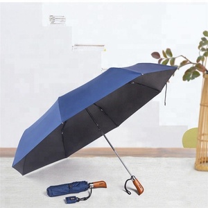 <span class=keywords><strong>Parapluie</strong></span> automatique à 3 plis pour <span class=keywords><strong>homme</strong></span> avec poignée en bois, logo gravé, design pliable, <span class=keywords><strong>parapluie</strong></span> de <span class=keywords><strong>golf</strong></span> - Product Image 5
