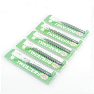 Pinzas ESD para pestañas de acero inoxidable negro ecológicas personalizadas de etiqueta privada para extensión de pestañas y pestañas de volumen - Product Image 2