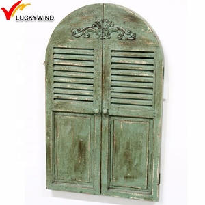 Ô Liu Màu Xanh Lá Cây Trang Trí Cửa Sổ Màn Trập Đóng Khung Cổ Sơn Gương - Product Image 2