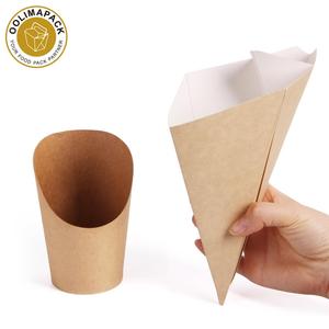 Gobelet en papier, gobelet à frites en kraft, cône à frites en papier imprimé - Product Image 1