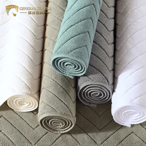 JR497 Lembut Microfiber Penyerap Air Non-Slip Hijau Keset Kamar Mandi