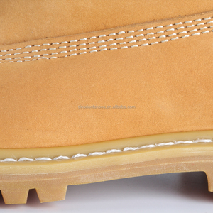 Fornitore di Stivali da Lavoro da Uomo Stivali Antinfortunistici Gialli in Pelle Nabuk con Puntale in Acciaio e Lavorazione Goodyear - Product Image 4