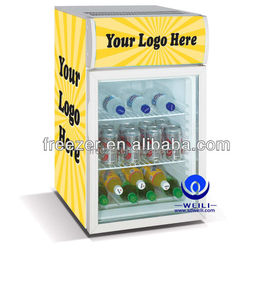 Wholesale Commercial Table Top Cool Mini Fridge Small Display Refrigerator Beer Fridge Glass Door Freezer - Product Image 2