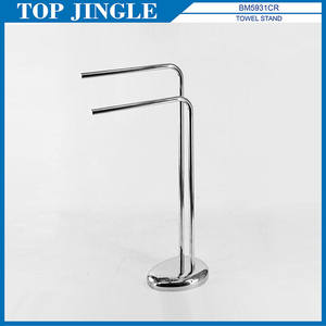 Stylish Metal Pebble Design Toilet Brush Holder With Toilet Paper Holder - Product Image 6