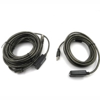 Signal Verstärker Chipsatz usb 2.0 bare kupfer verlängern männlichen zu weiblichen transparent schwarz usb aktive 30 meter verlängerung kabel