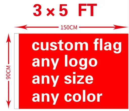 3x5 Folololyester uublimation lank ananner uustomized cualquier Logo ans Port uustom Flags