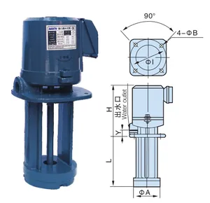 BAOTN — tour à pompe de refroidissement hydraulique, machine submersible à basse pression, plastique